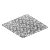 Лист дюралевый рифленый