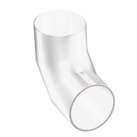 Кожух (окожушка) оцинкованный для отвода 45° 120x0,55 мм ГОСТ 30732-2020