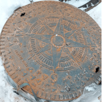 Люк чугунный легкий малогабаритный круглый ЛМ (А15) 450 мм ВЧ35 ГОСТ 3634-2019