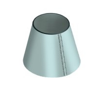 Обечайка оцинкованная коническая 1120x1020x16 мм Ст20 ГОСТ 14249-89