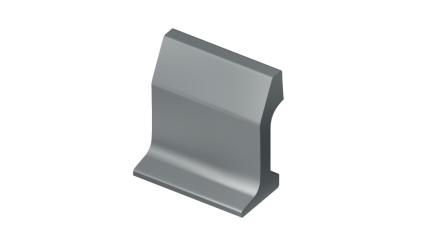 рельсы РК50 стальные контррельсовые 5 м Э76Т купить в Барнауле