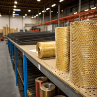 Сетка латунная 0,14x0,14x0,03 мм Л80 ГОСТ 6613-86