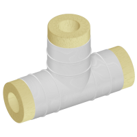 Скорлупа ППУ-ОЦ для тройника 133x133 мм ГОСТ 30732-2020