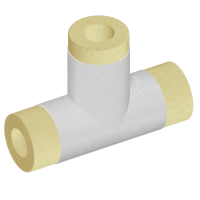 Тройник теплоизоляционный минераловатный оцинкованный 273x273 мм ГОСТ 30732-2020