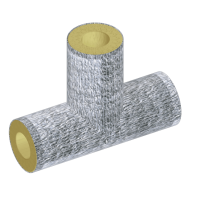 Тройник теплоизоляционный минераловатный фольгированный 108x38 мм ГОСТ 30732-2020