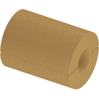 Цилиндр теплоизоляционный базальтовый вырезной без покрытия 108x60x1000 мм НГ Ц 100 ГОСТ 23208-2022